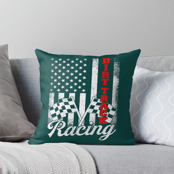 Item preview, Dirt Track Racing American Flag Race Car Racecar  designed and sold by 2SCOM.
