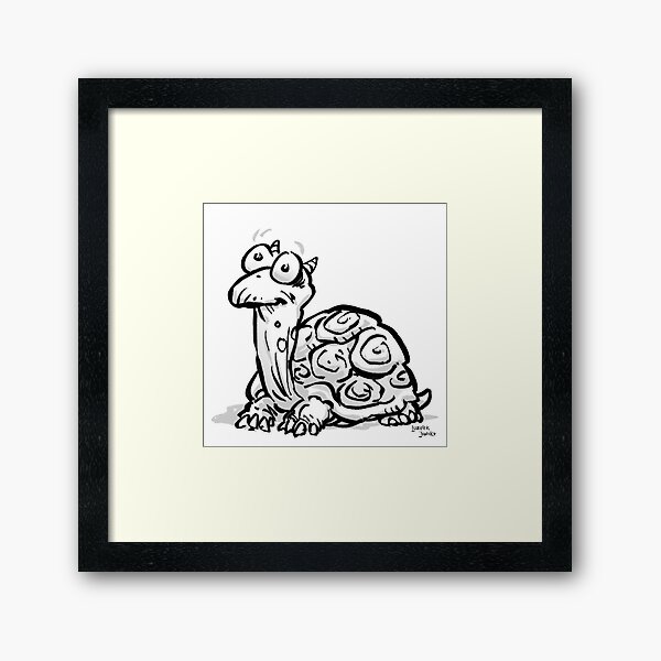 CORNIBUS SCHILDKRÖTE Gerahmter Kunstdruck