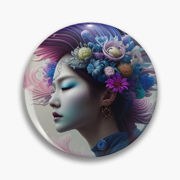 Item preview, Japanese Girl Portrait Flower Knight designed and sold by POD-Balkan.