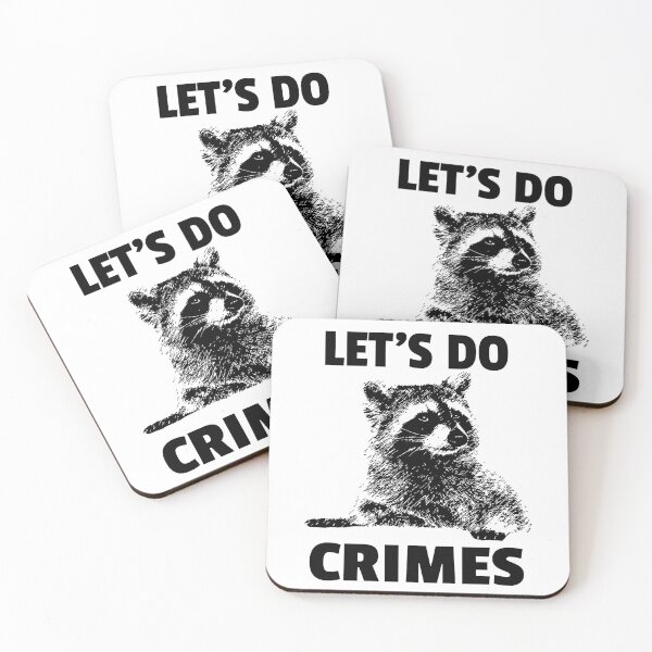 Item preview, Let's Do Crimes - funny raccoon Lover designed and sold by Raiko-art.
