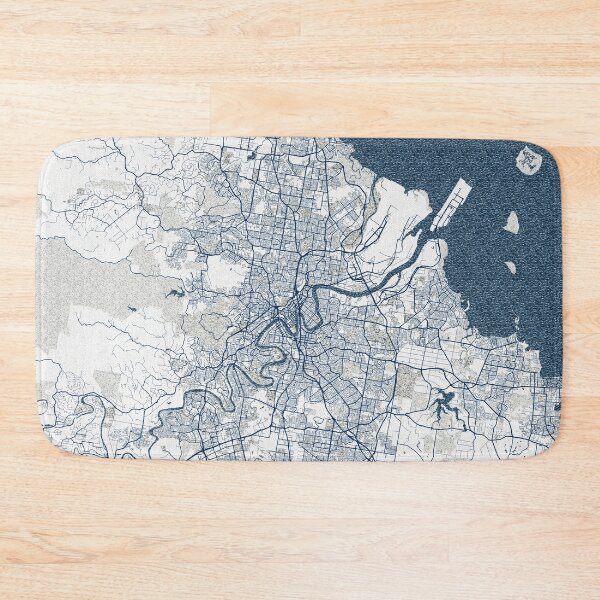 Item preview, Brisbane City Map of Queensland, Australia - Coastal designed and sold by deMAP.