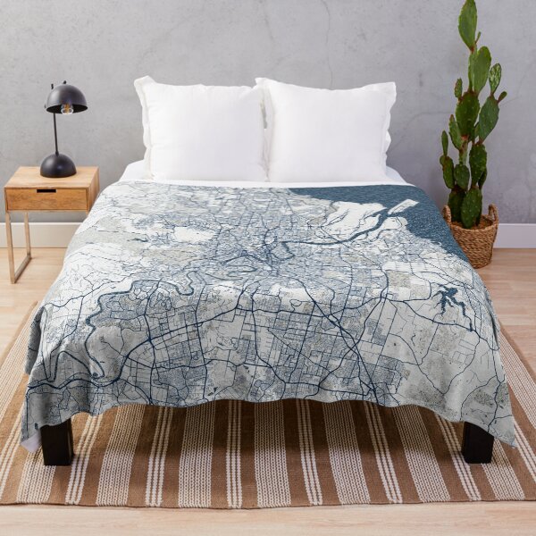 Item preview, Brisbane City Map of Queensland, Australia - Coastal designed and sold by deMAP.