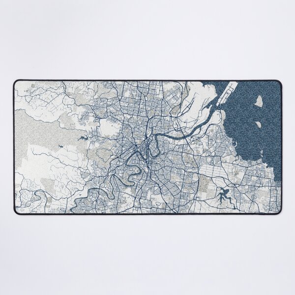 Item preview, Brisbane City Map of Queensland, Australia - Coastal designed and sold by deMAP.
