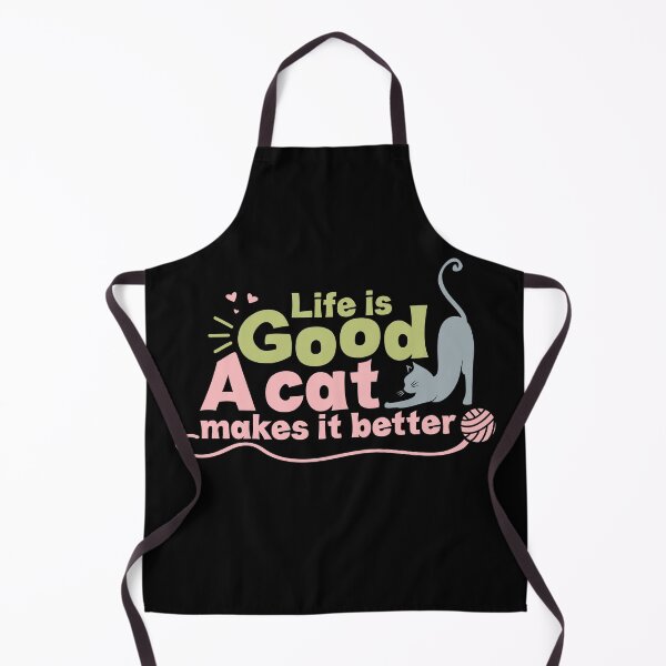 Item preview, Life is good. A cat makes it better. designed and sold by PCStudio57.