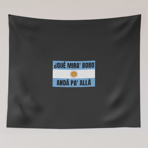 Item preview, Soccer Fans Funny Qué Miras Bobo - Qué Mira Bobo Agrentina Flag designed and sold by sernasreymanu.