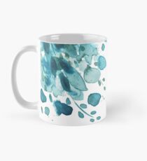 cascading turquoise florals Mug