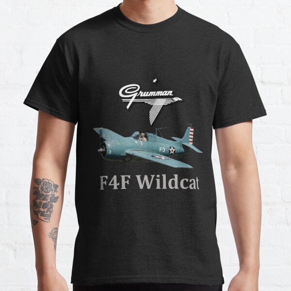 Vista previa del artículo con la obra «Caza estadounidense F4F Wildcat WW2», diseñado y vendido por Digitalfred.