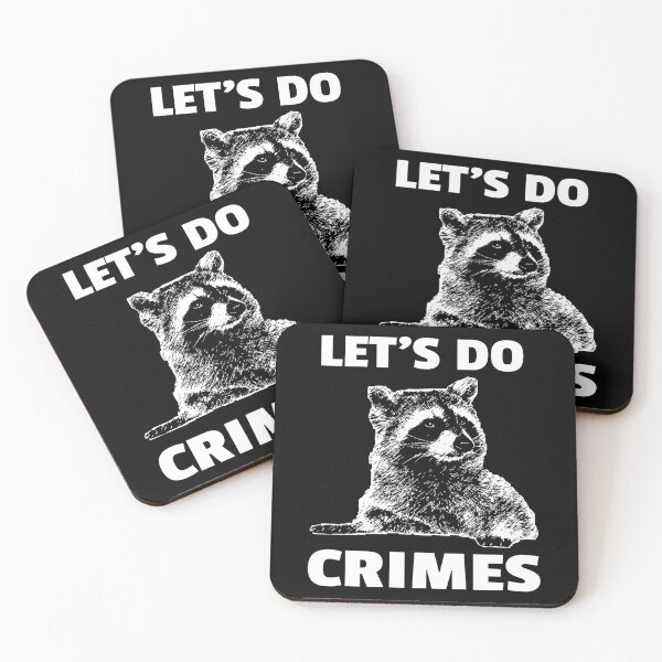 Item preview, Let's Do Crimes - funny raccoon Lover designed and sold by Raiko-art.