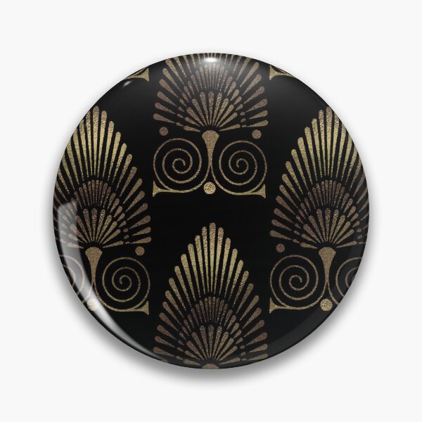 Item preview, De Luxe Art Deco Roaring Twenties Pattern Gold And Black designed and sold by artsandsoul.