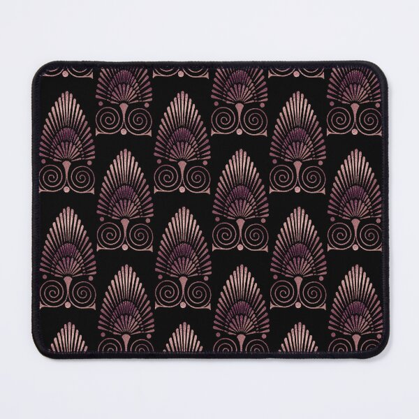 Item preview, De Luxe Art Deco Roaring Twenties Pattern Rose Gold On Black designed and sold by artsandsoul.