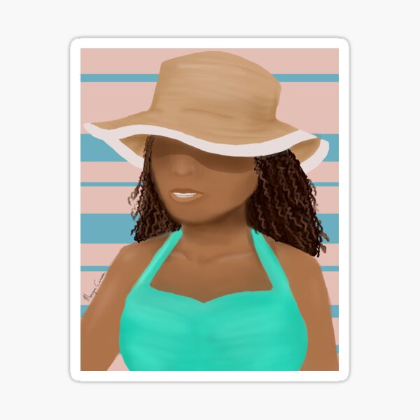 Beach Girl Sticker