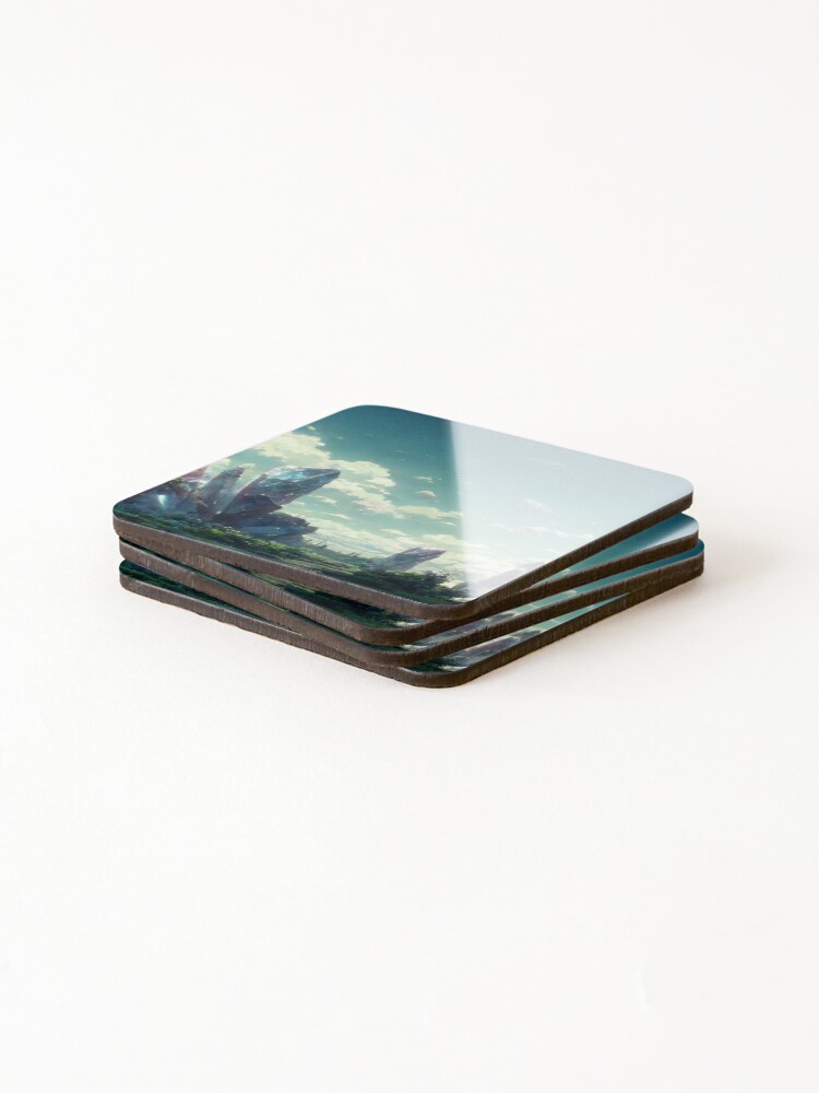 Thumbnail 4 of 5, Coasters (Set of 4), Clear Path designed and sold by RicoInStudios.