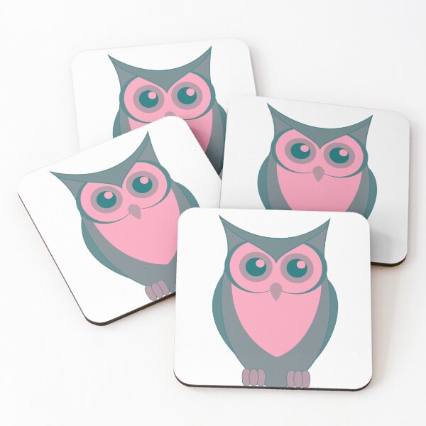 Item preview, Green and pink owl cartoon designed and sold by Jk-812.