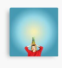 Want to Split a Pineapple? Canvas Print