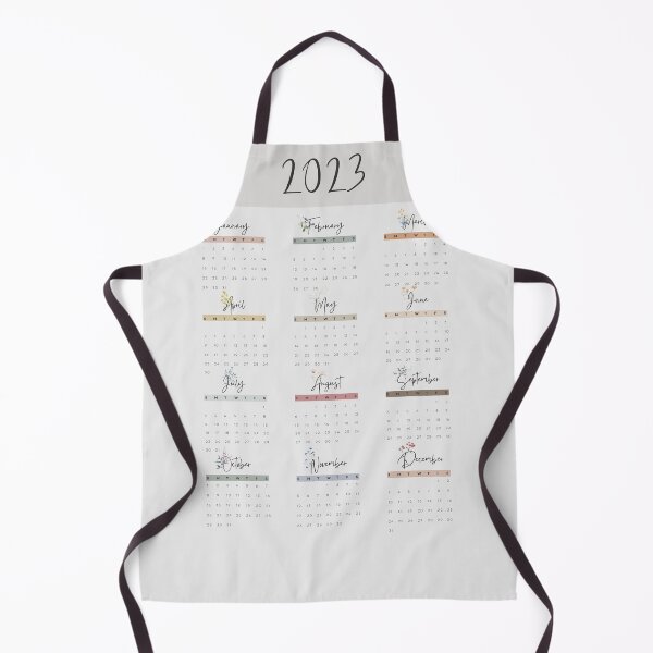 Item preview, 2023 Minimalistic Floral Aesthetic Printable Calendar, A4 Monthly Calendar Starting on Sunday designed and sold by Levated.