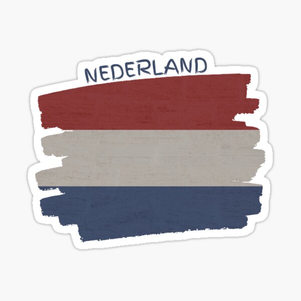 Nederland Flag Of The Netherlands Sticker For Sale By Linguapampa