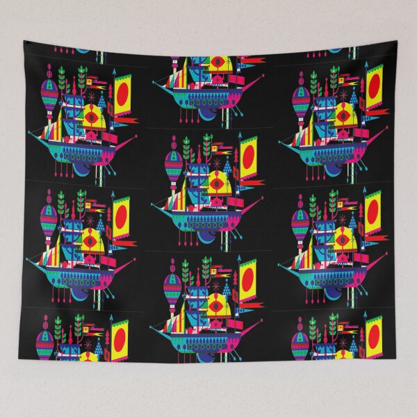 Item preview, Colorful Cute Ship  designed and sold by ChristinasMess.