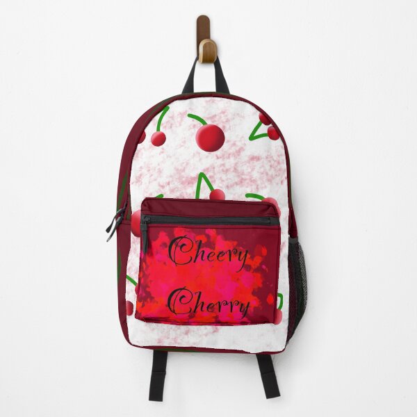 Item preview, Cheery cherry backpack designed and sold by Kara Kelly.