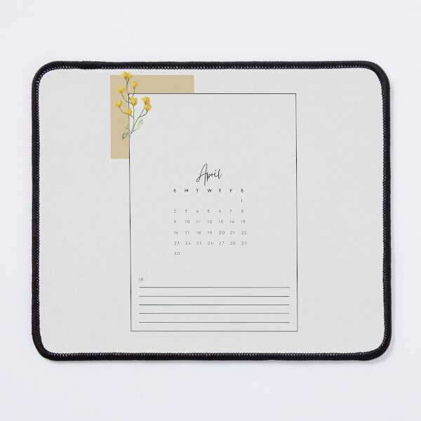Item preview, 2023 Minimalistic Floral Aesthetic April Printable Calendar, A4 Monthly Calendar Starting on Sunday designed and sold by Levated.