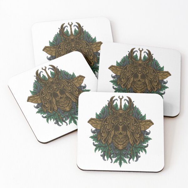 Item preview, Golden beetle skull designed and sold by TADYSHOP.