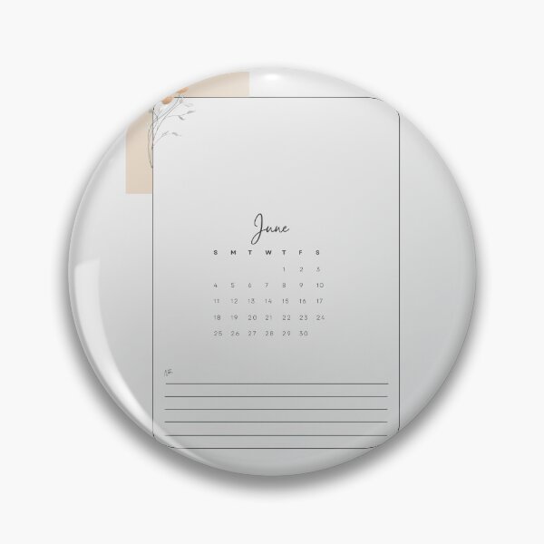Item preview, 2023 Minimalistic Floral Aesthetic June Printable Calendar, A4 Monthly Calendar Starting on Sunday designed and sold by Levated.