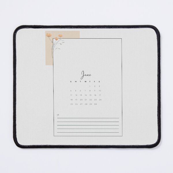 Item preview, 2023 Minimalistic Floral Aesthetic June Printable Calendar, A4 Monthly Calendar Starting on Sunday designed and sold by Levated.
