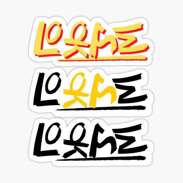 Rebirth Lookism Pure Text Strange Sticker