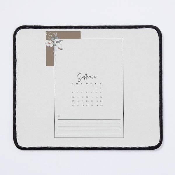 Item preview, 2023 Minimalistic Floral Aesthetic September Printable Calendar, A4 Monthly Calendar Starting on Sunday designed and sold by Levated.
