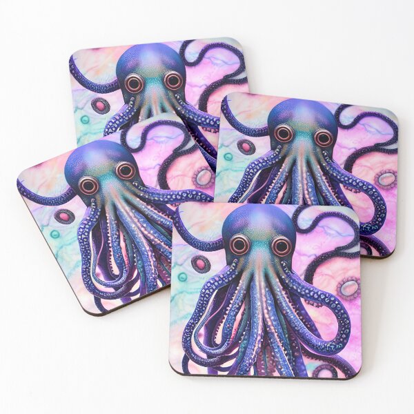 Item preview, Dreamy vibrant Octopus No4 designed and sold by angelisart.