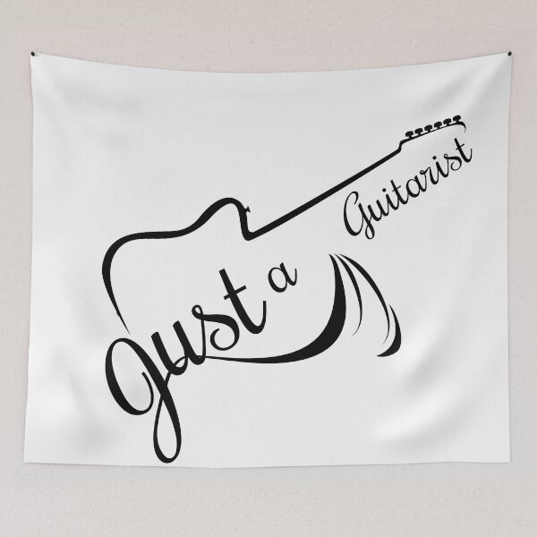 Item preview, Just a guitarist line art designed and sold by Degiab.