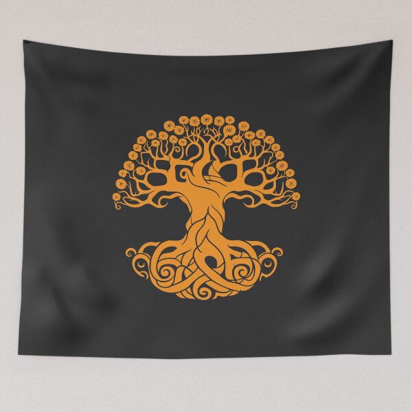 Item preview, The Celtic Tree of Life - Orange designed and sold by YoobiArt.