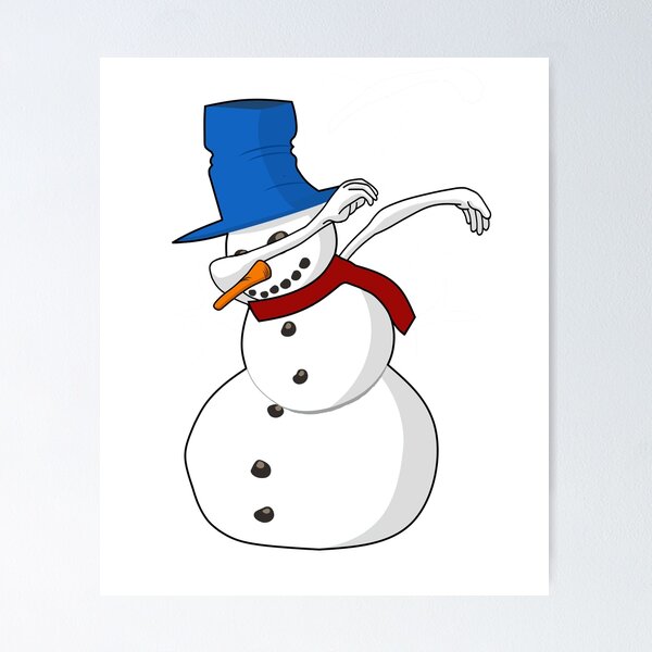 Item preview, Dabbing Snowman Winter Christmas designed and sold by Quooki.
