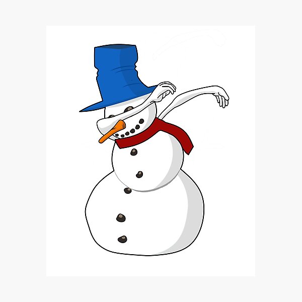 Item preview, Dabbing Snowman Winter Christmas designed and sold by Quooki.