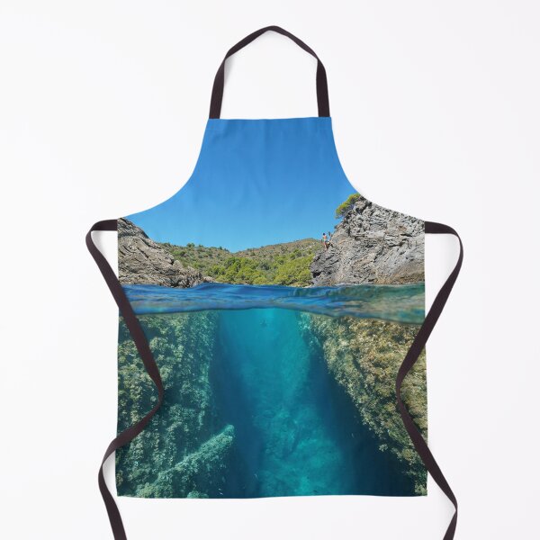 Item preview, Passage between rocks above and below sea surface Mediterranean designed and sold by Seaphotoart.