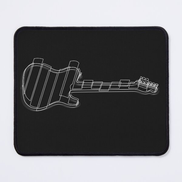 Item preview, Guitar art, white line art designed and sold by Degiab.