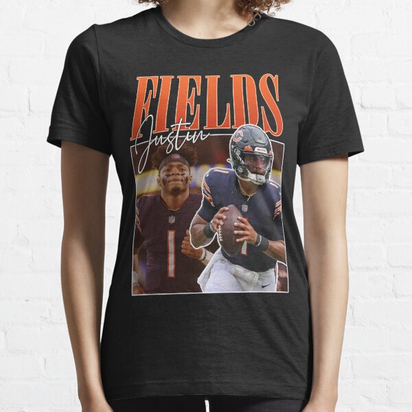 JUSTIN FIELDS Chicago Bears Football Player Vintage 90s T-shirt