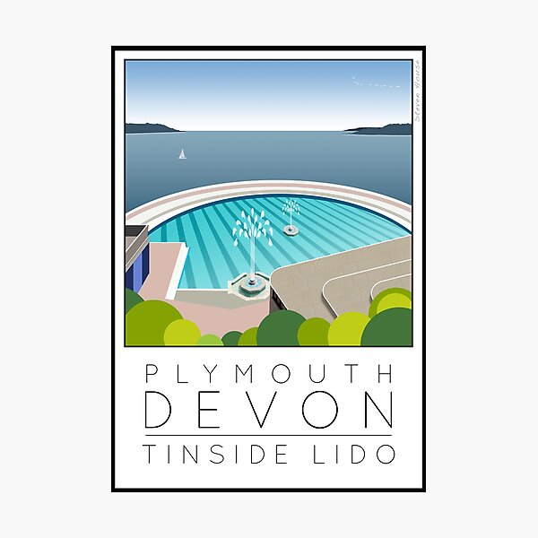 Item preview, Lido Poster Plymouth Tinside designed and sold by Steven House.