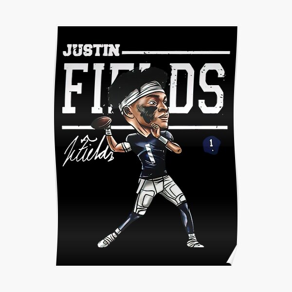 Justin Fields Cartoon WHT