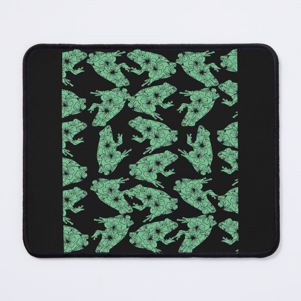 Item preview, Green flower frogs pattern design for All who love Animal and frog designed and sold by TajfunX.