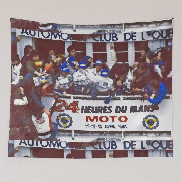 Item preview, r292/ New Finition nov 2022 "  Une Pluie de Joie des Vainqueurs  -  1986 - 24 heures Moto " - Konica T4 - zoom vivitar 70.210 série - 1 f.3.5  Okaio Créations  - Olavia Olao designed and sold by o.okaïo.