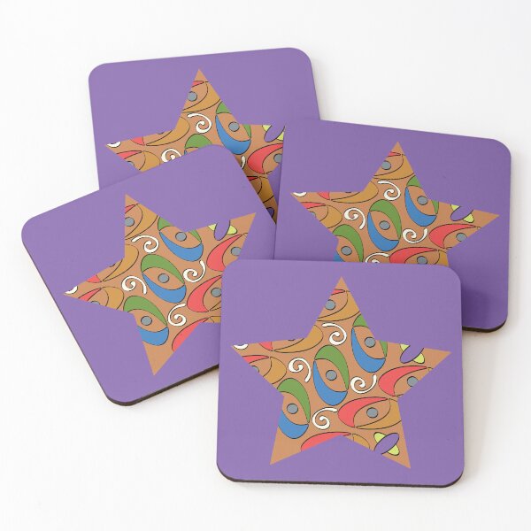 Item preview, Balance Pattern_Star_Golden_Purple designed and sold by Mimi Huang.