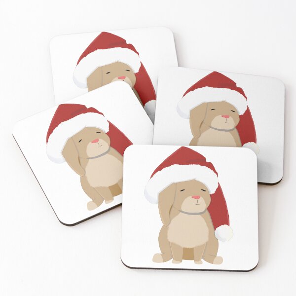 Item preview, Bunny in a Christmas Hat designed and sold by gailaxy.