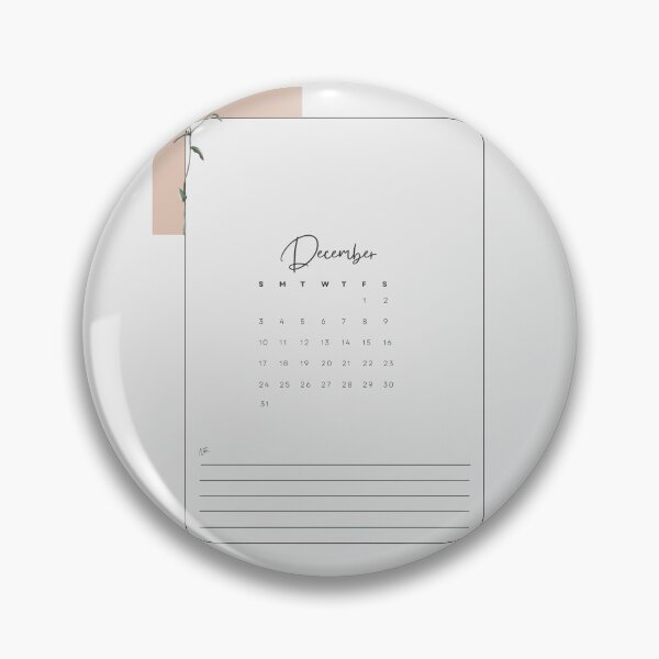 Item preview, 2023 Minimalistic Floral Aesthetic December Printable Calendar, A4 Monthly Calendar Starting on Sunday designed and sold by Levated.