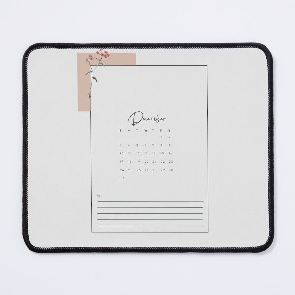 Item preview, 2023 Minimalistic Floral Aesthetic December Printable Calendar, A4 Monthly Calendar Starting on Sunday designed and sold by Levated.