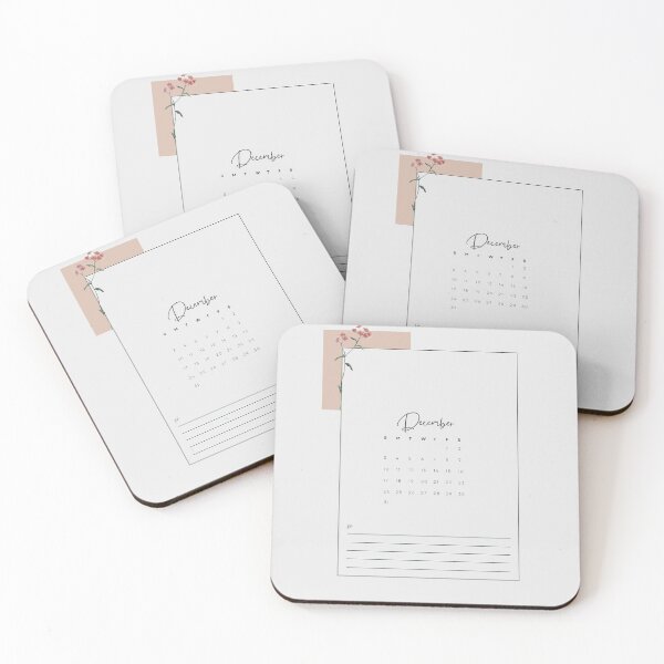 Item preview, 2023 Minimalistic Floral Aesthetic December Printable Calendar, A4 Monthly Calendar Starting on Sunday designed and sold by Levated.