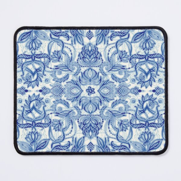 Item preview, Pattern in Denim Blues on White designed and sold by micklyn.