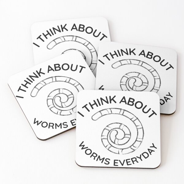 Item preview, I THINK ABOUT WORMS EVERYDAY meme for fishermen  designed and sold by gulnaz797.