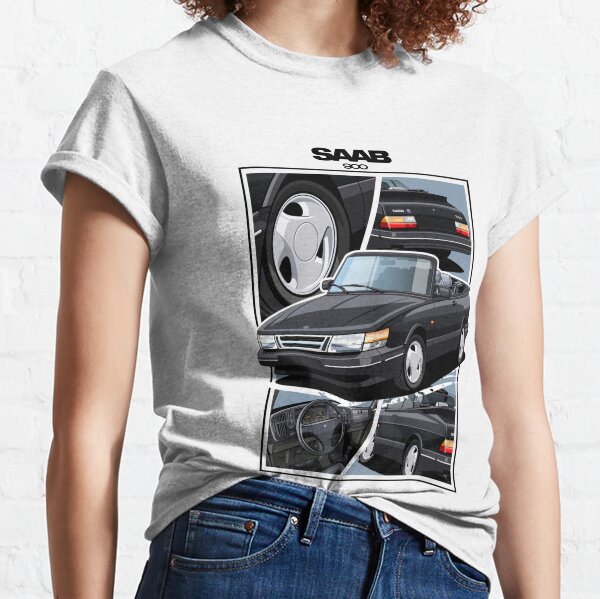 SAAB 900 Cabrio tshirt classic black saab T-shirt Classic T-Shirt