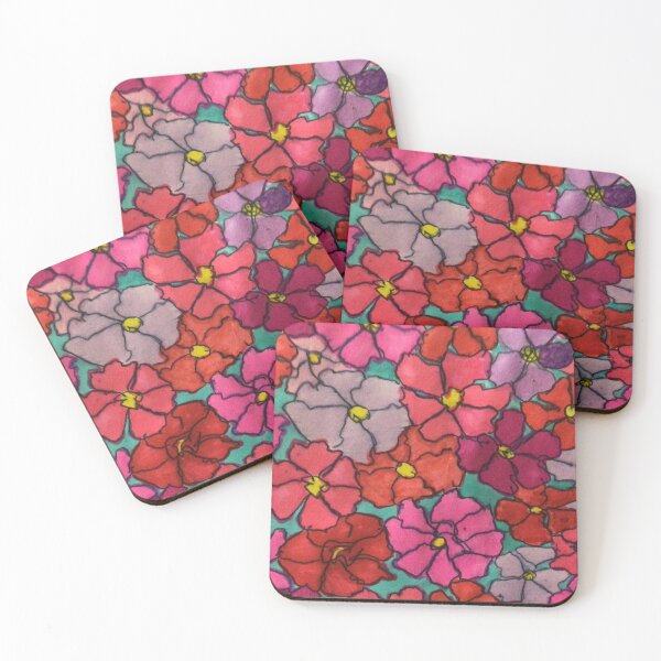 Item preview, Pink Impatience Flowers designed and sold by Kattrend.