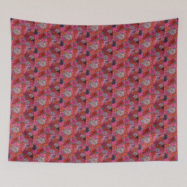 Item preview, Pink Impatience Flowers designed and sold by Kattrend.